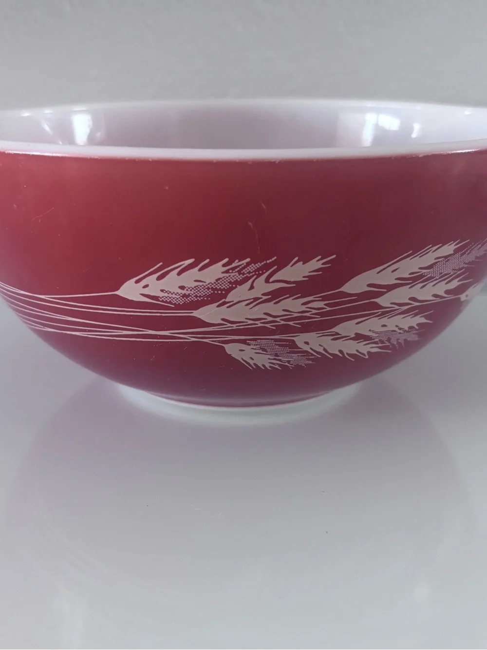 Vintage PYREX Autumn Harvest WHEAT Nesting Cinderella MIXING BOWL #442 1.5L